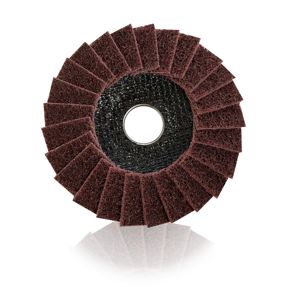 Disco Flap Manta Vinho Médio 115mm – Abratex | Caixa com 10