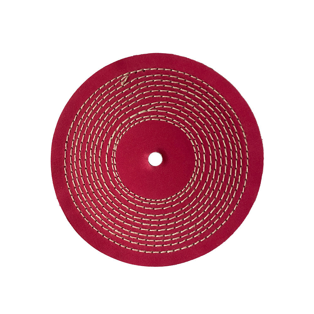 Roda de Polimento Algodão Rosa 200mm - 8"