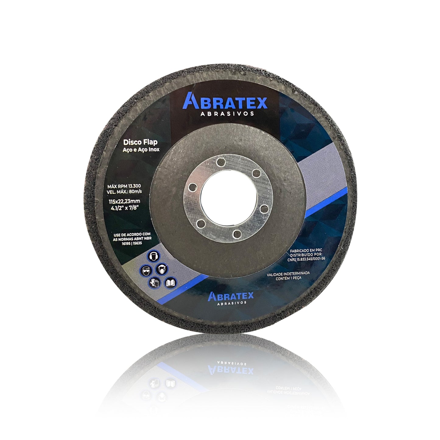 Disco Flap Manta Abrasiva Convoluta 115mm | Abratex | Caixa com 5