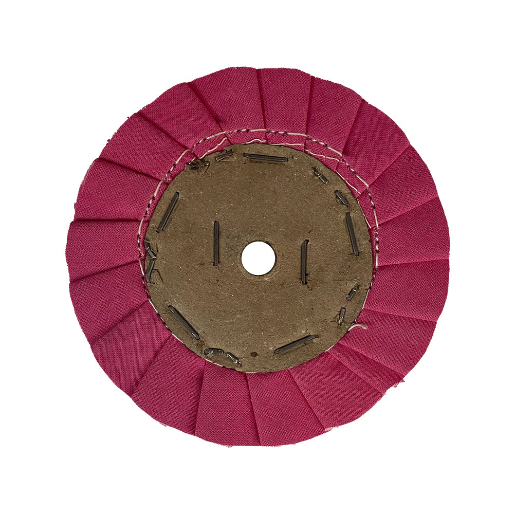 Roda de Polimento Plissada Rosa 150mm - 6" - 3R Fitabras