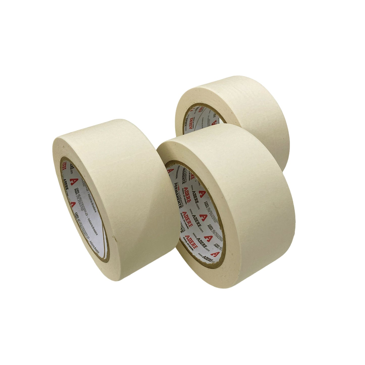 Fita Crepe Branca Uso Geral - 48 mm x 50 m | Caixa com 5