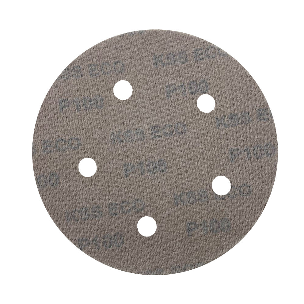 Disco Lixa Velcro 125 - 5" - KSSECO - 5 Furos - Caixa 100 un. - ESCOLHA O GRÃO