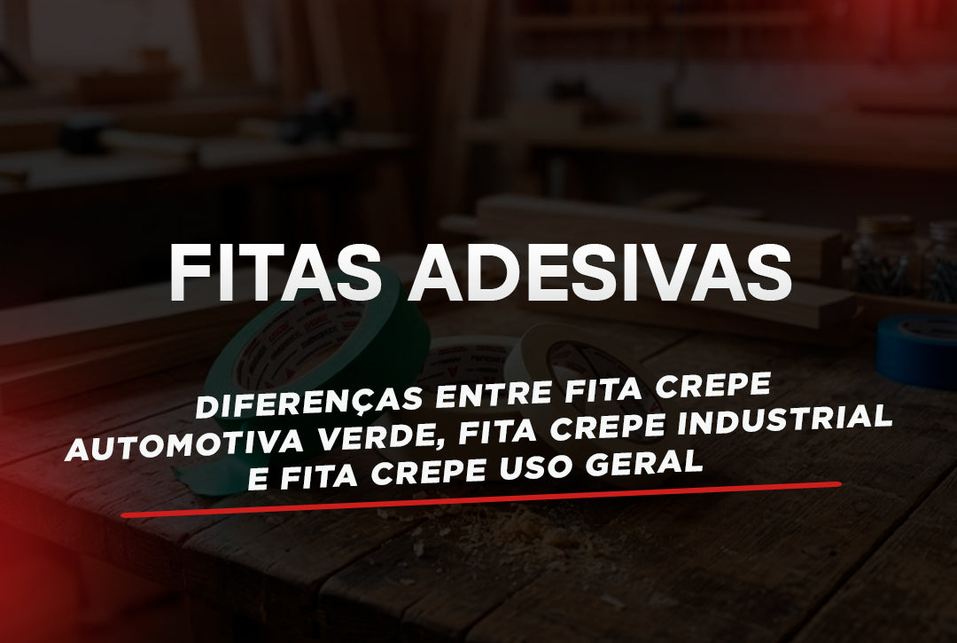 Diferenças Entre Fita Crepe Automotiva Verde, Fita Crepe Industrial e Fita Crepe Uso Geral
