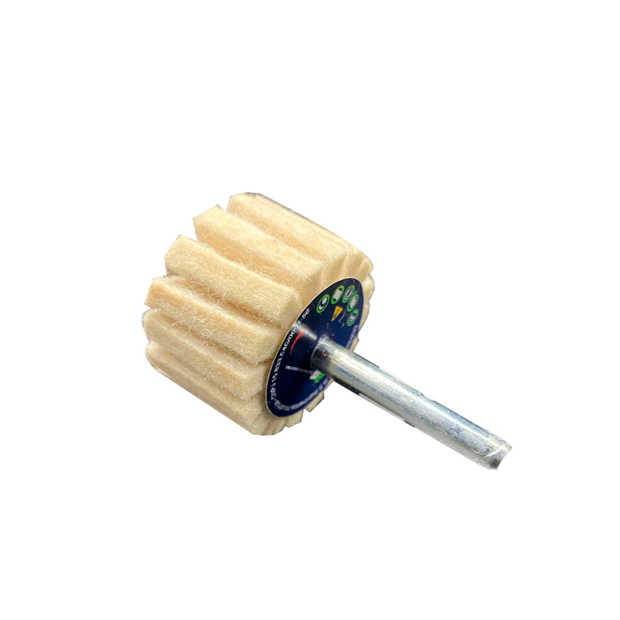 Roda de Feltro 40x25 mm com Haste 6 mm ABRATEX