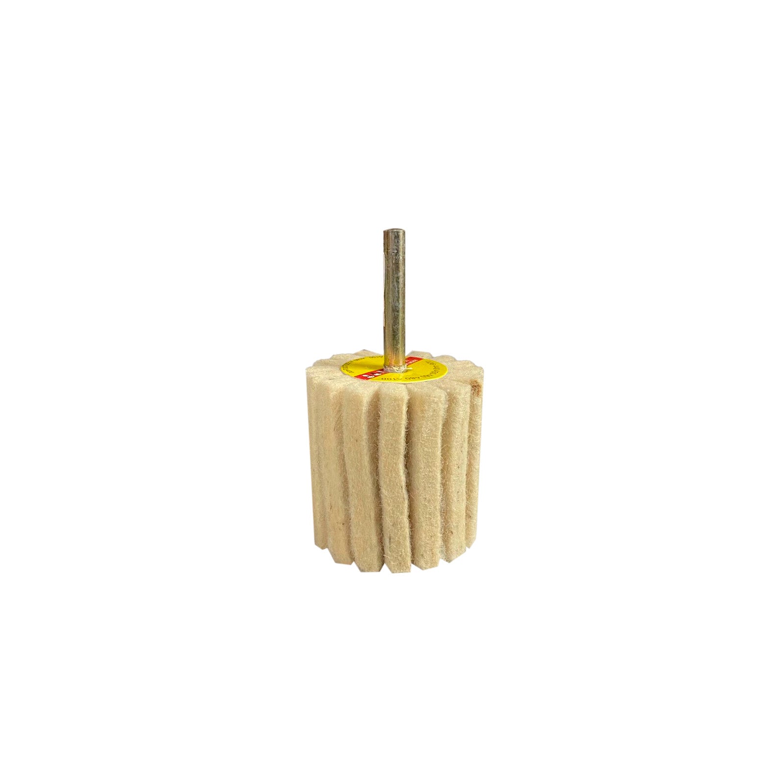 Roda de Feltro 50x50 mm com Haste 6 mm ABRATEX