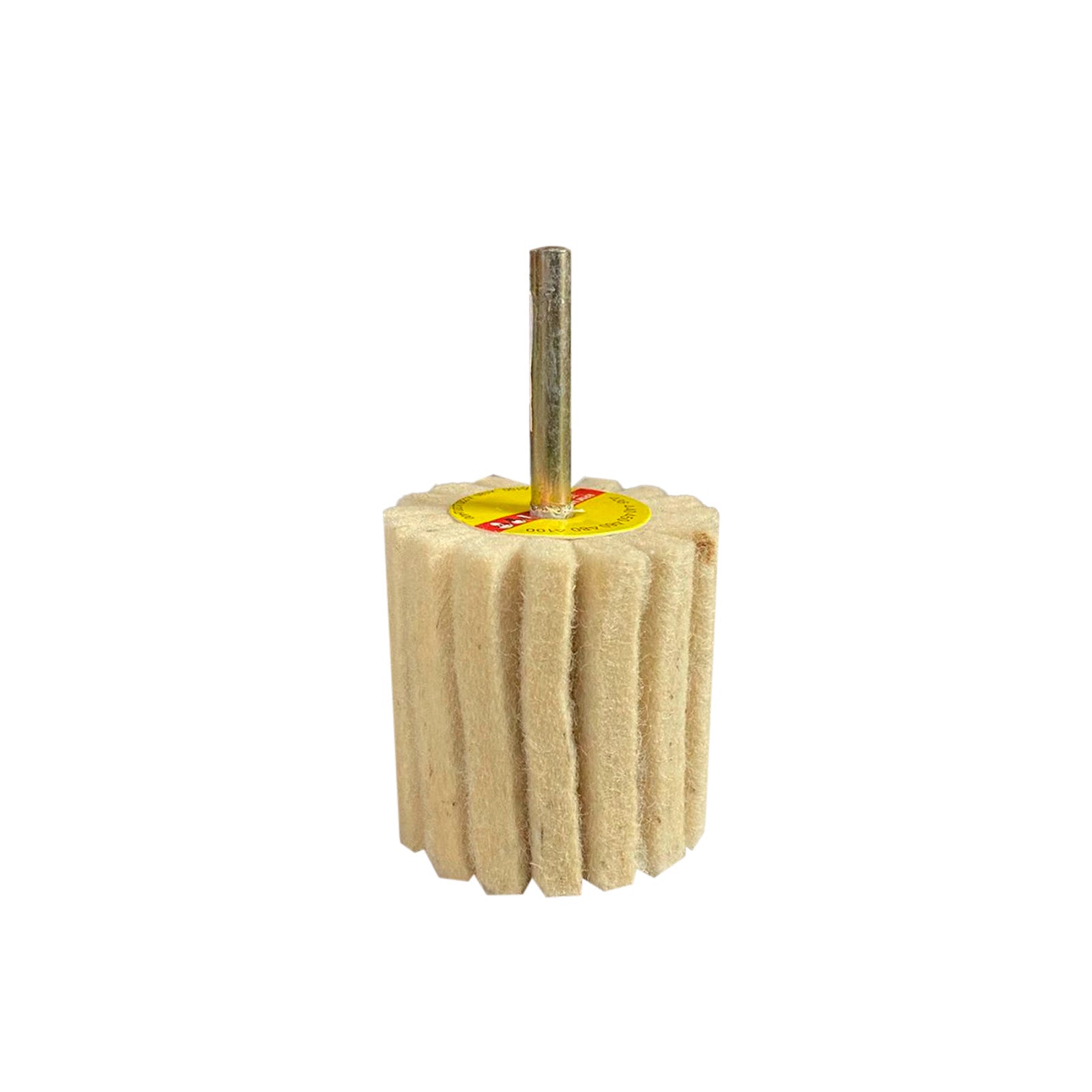 Roda de Feltro 50x50 mm com Haste 6 mm ABRATEX