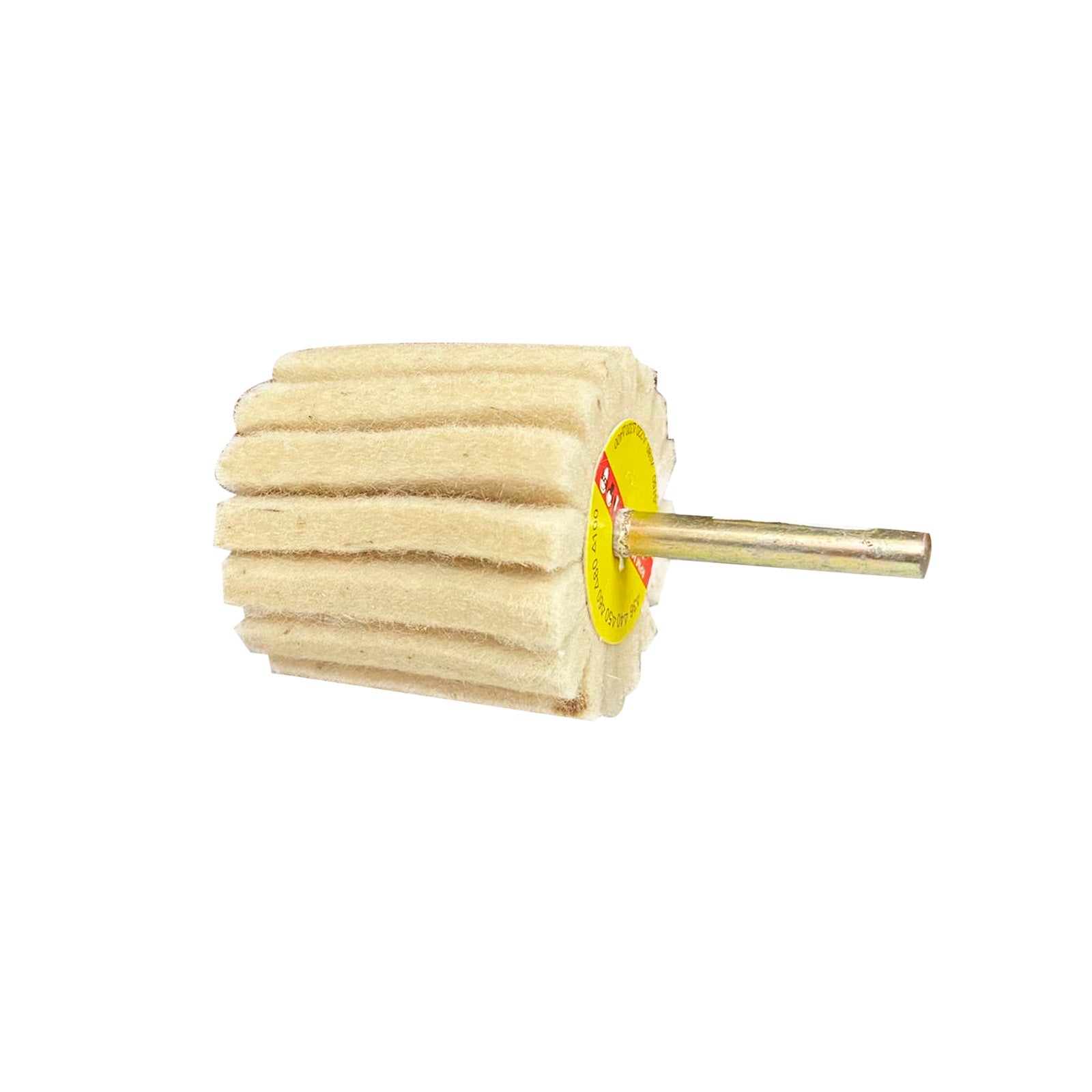 Roda de Feltro 50x50 mm com Haste 6 mm ABRATEX
