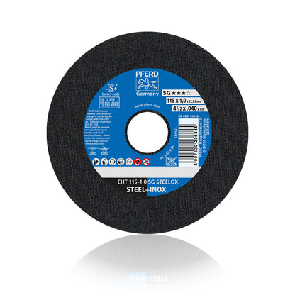 Disco Corte EHT 115-1,0 SG Steelox PFERD ART. 61340412 | Caixa com 25