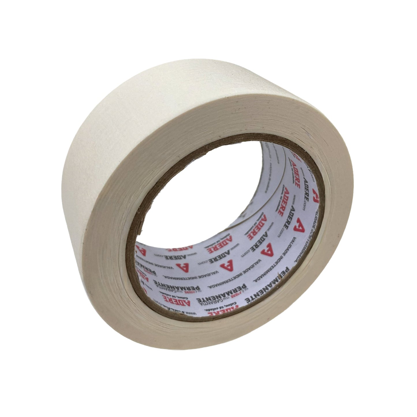 Fita Crepe Branca Uso Industrial - 48 mm x 50 m | Caixa com 5