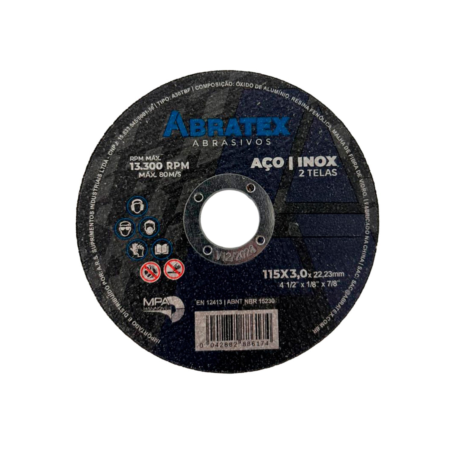 Disco de Corte 115-3,0 Abratex Premium