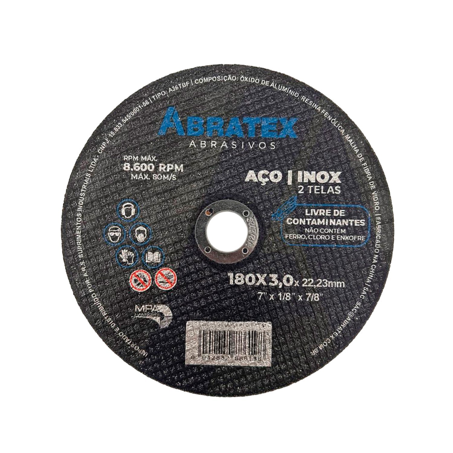 Disco de Corte 180-3,0 Abratex Premium