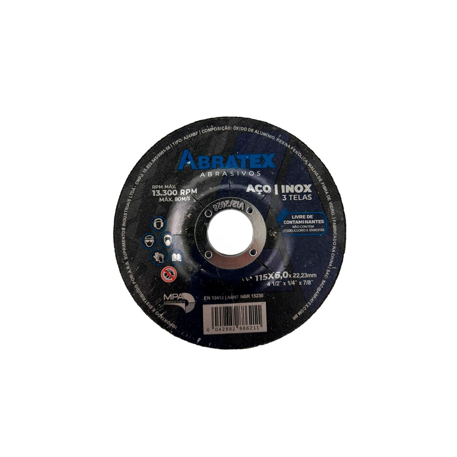 Disco de Desbaste 115-6,0 Abratex Premium