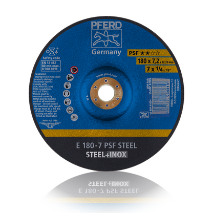 Disco Desbaste E 180-7 PSF Steeelox PFERD ART. 62017640 | Caixa com 10