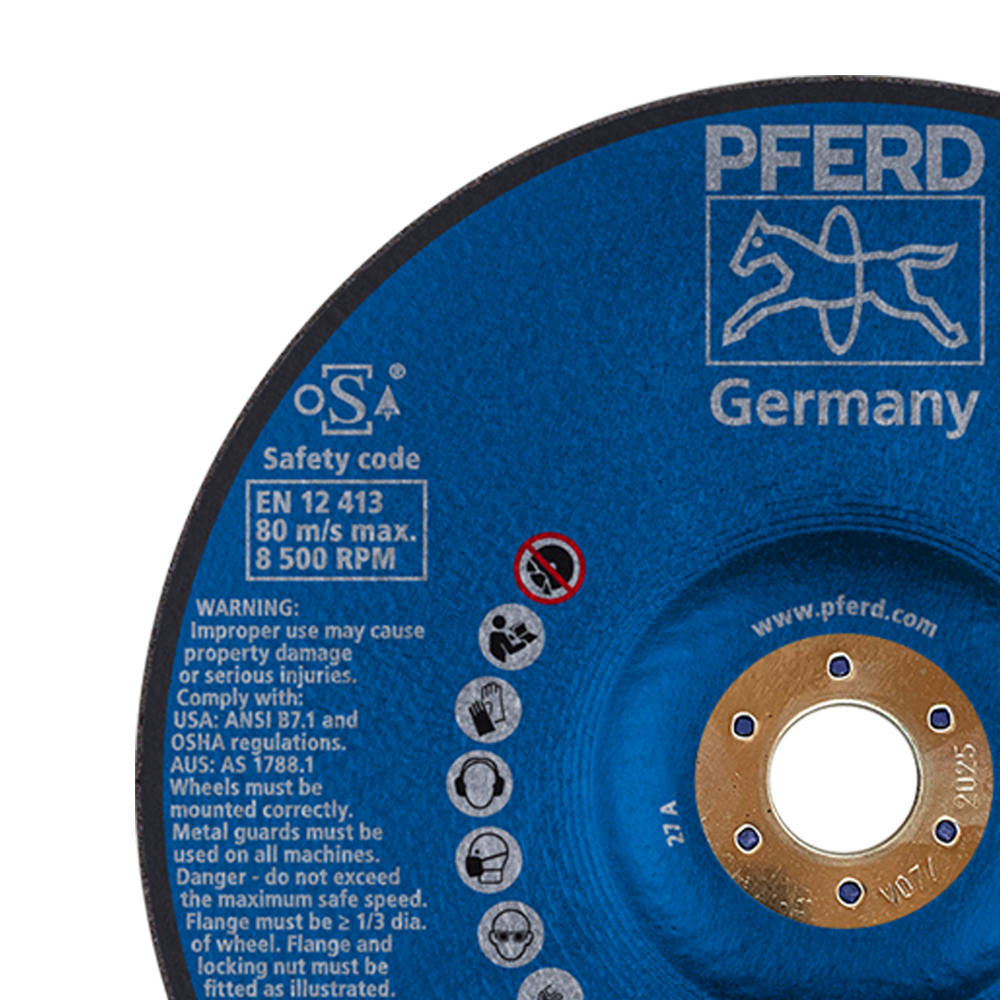 Disco Desbaste E 180-7 PSF Steeelox PFERD ART. 62017640 | Caixa com 10