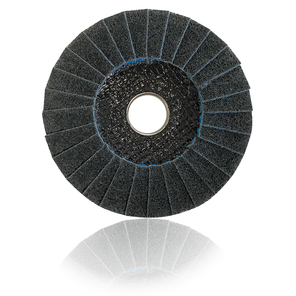 Disco Flap Manta Azul Fino 115mm – Abratex | Caixa com 10