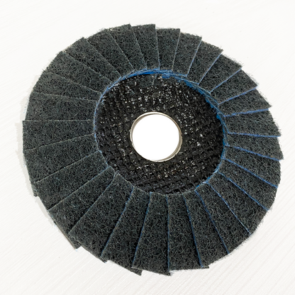 Disco Flap Manta Azul Fino 115mm – Abratex | Caixa com 10