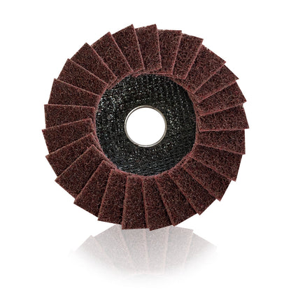 Disco Flap Manta Vinho Médio 115mm – Abratex | Caixa com 10