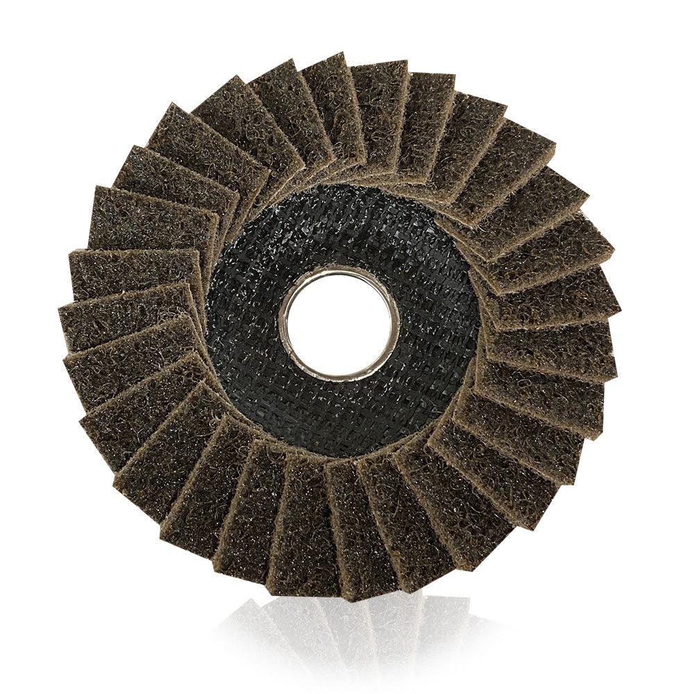 Disco Flap Manta Marrom Grosso 115mm – Abratex | Caixa com 10