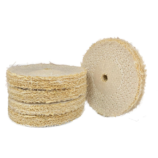 Roda de Polimento Transisal Algodão – Maciça Crua 150mm - 6"