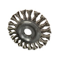 Escova Circular Inox Trançada 115x13 Furo 22 para Esmerilhadeira