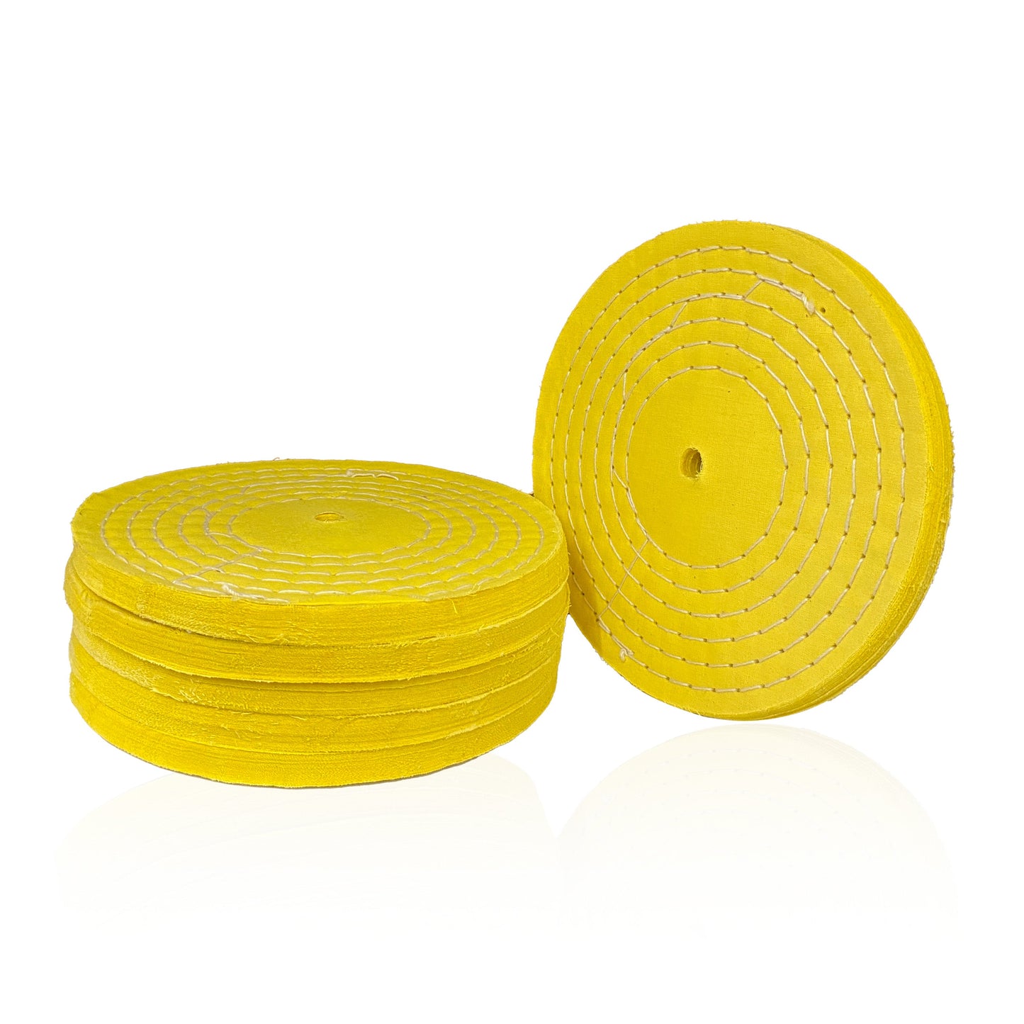 Roda de Polimento em Algodão – Amarela - 200mm - 8"