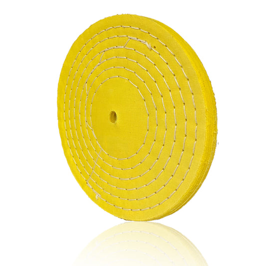 Roda de Polimento em Algodão – Amarela - 200mm - 8"