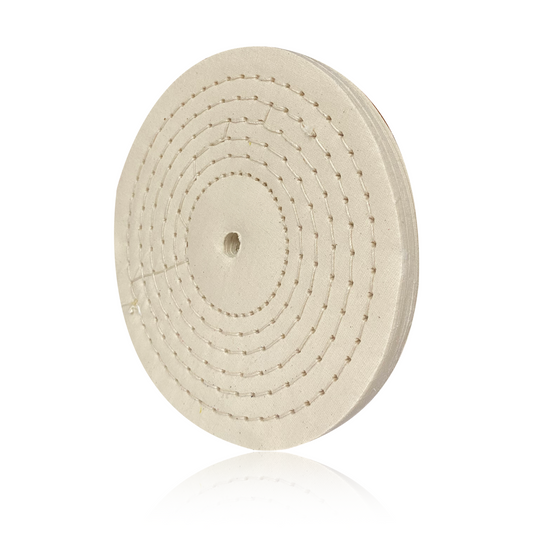 Roda Polimento Algodão 200x15 - Branco Macia - Roda 8"