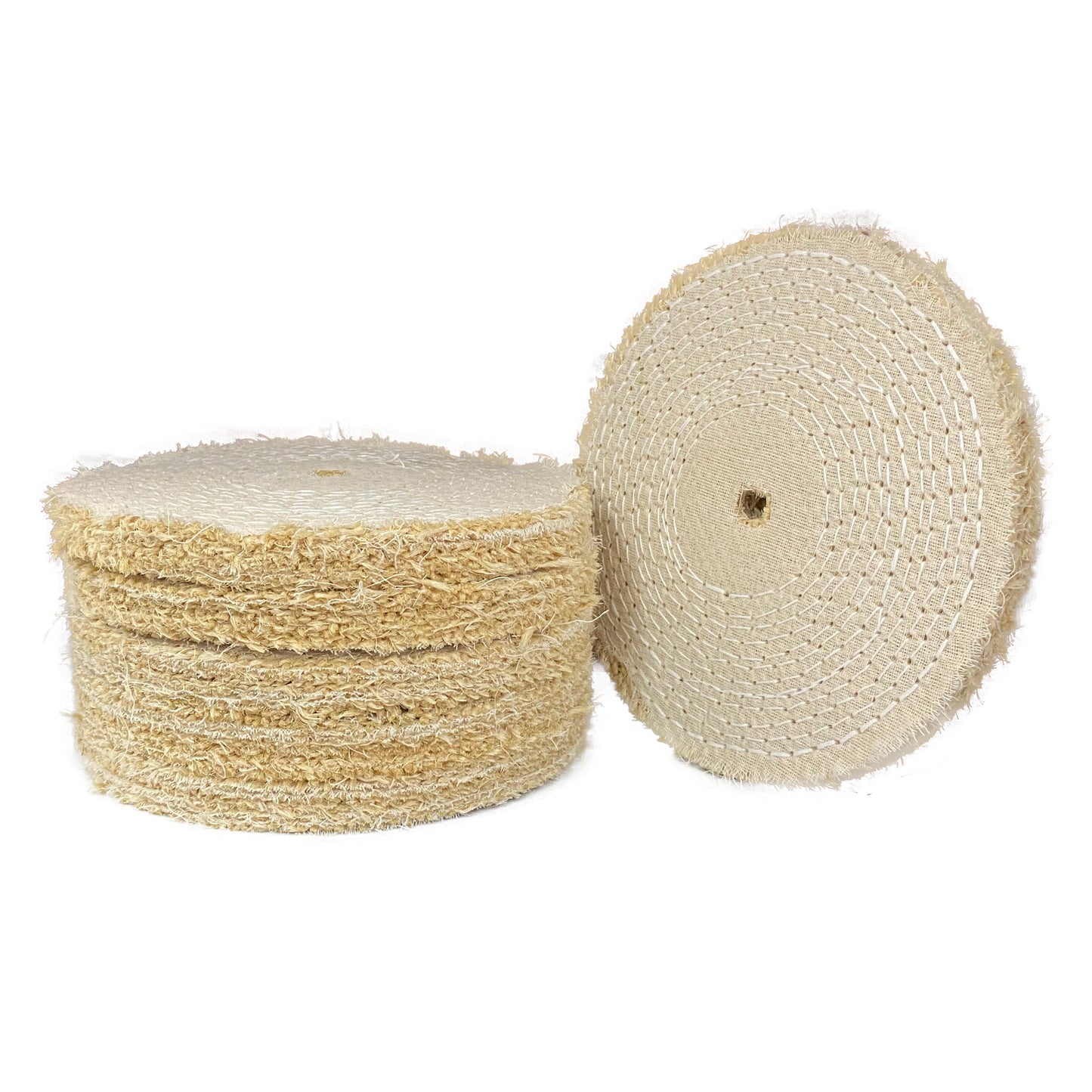 Roda de Polimento Transisal Algodão – Maciça Crua 200mm - 8"