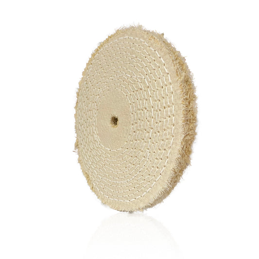 Roda de Polimento Transisal Algodão – Maciça Crua 200mm - 8"