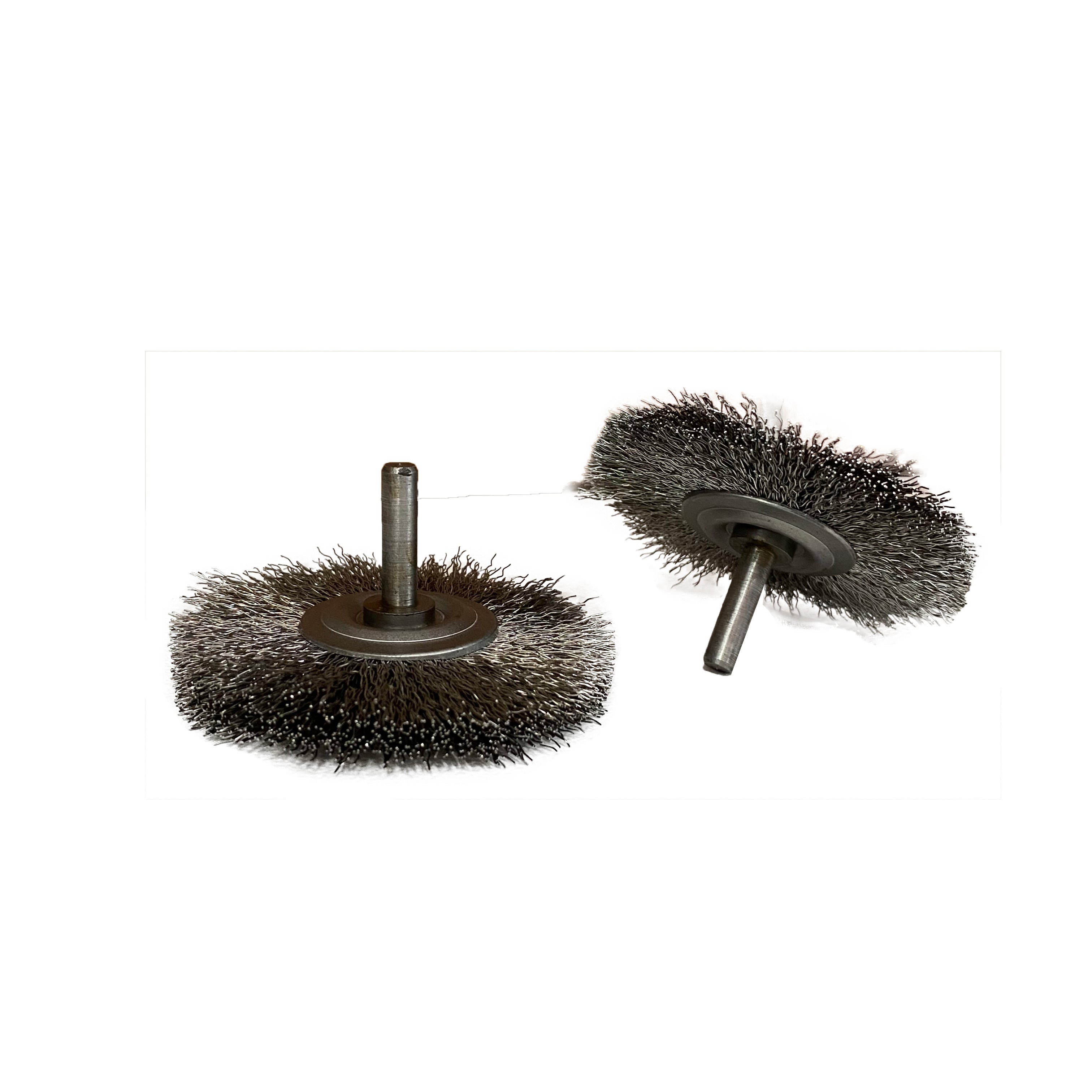 Escova Circular Inox Ondulada 75x13 Haste 1/4 para Limpeza e Acabamento