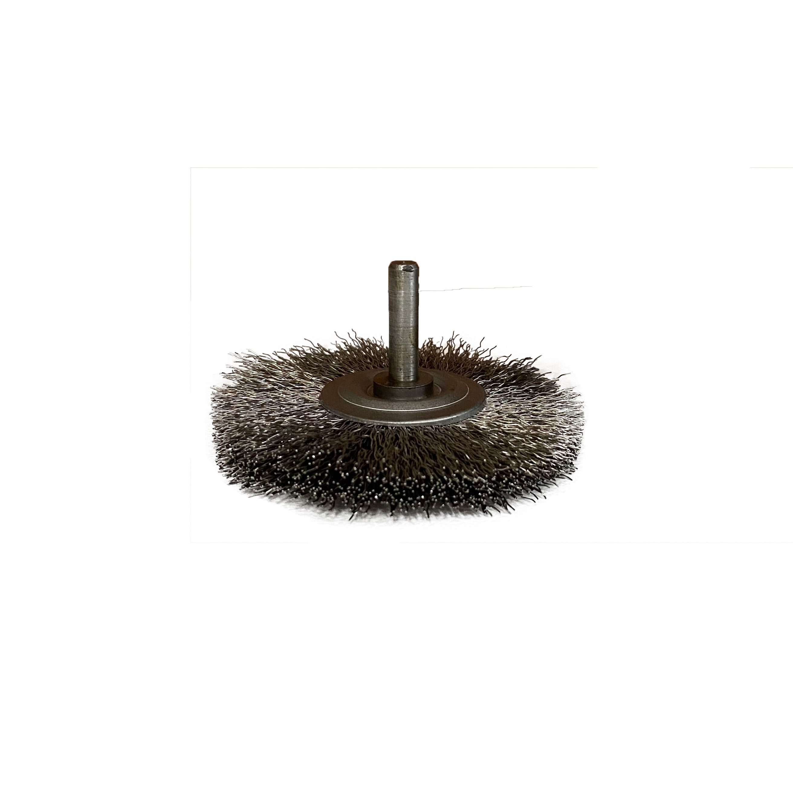 Escova Circular Inox Ondulada 75x13 Haste 1/4 para Limpeza e Acabamento