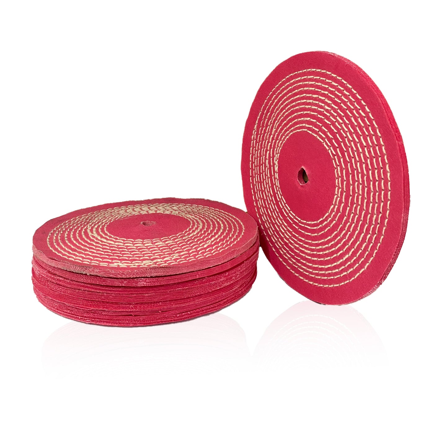 Roda de Polimento Algodão Rosa 200mm - 8"