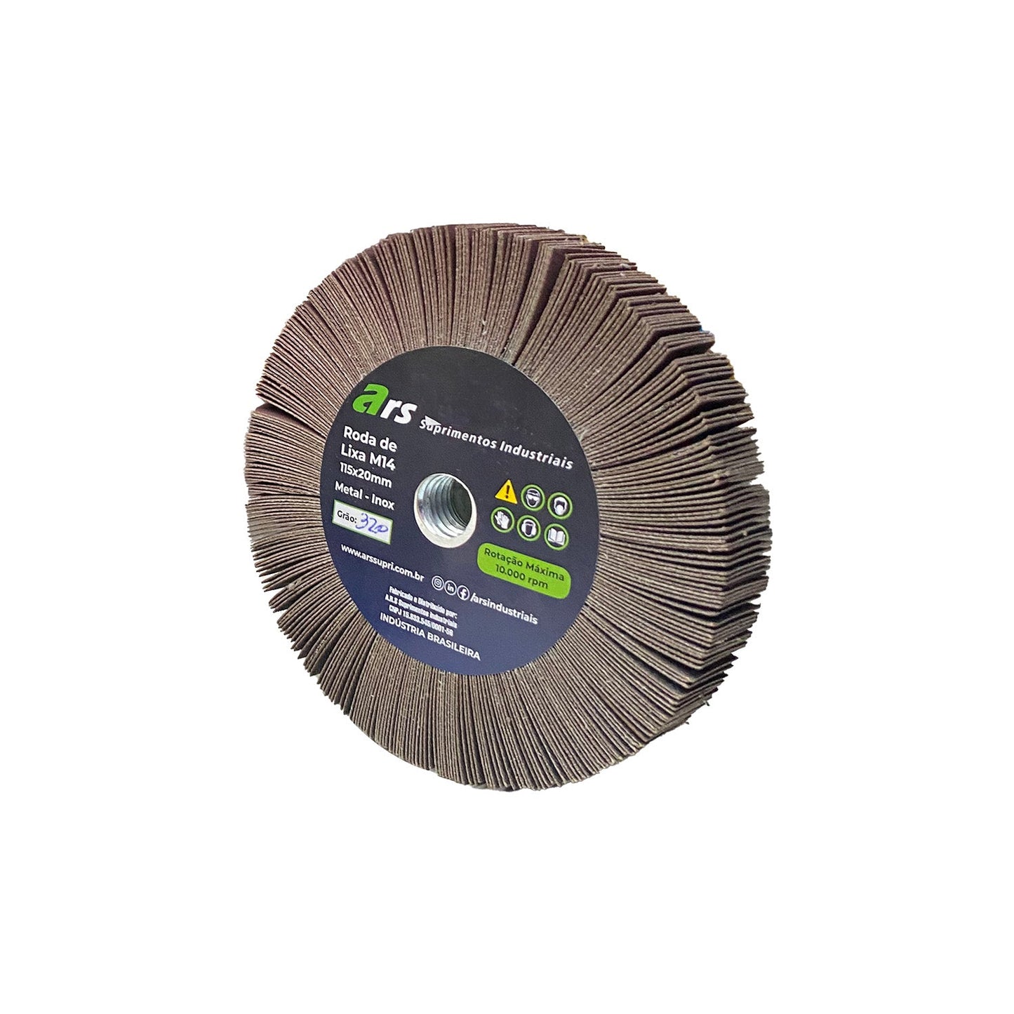 Roda Lixa 115-20 M14 - Grão 320 - ARS