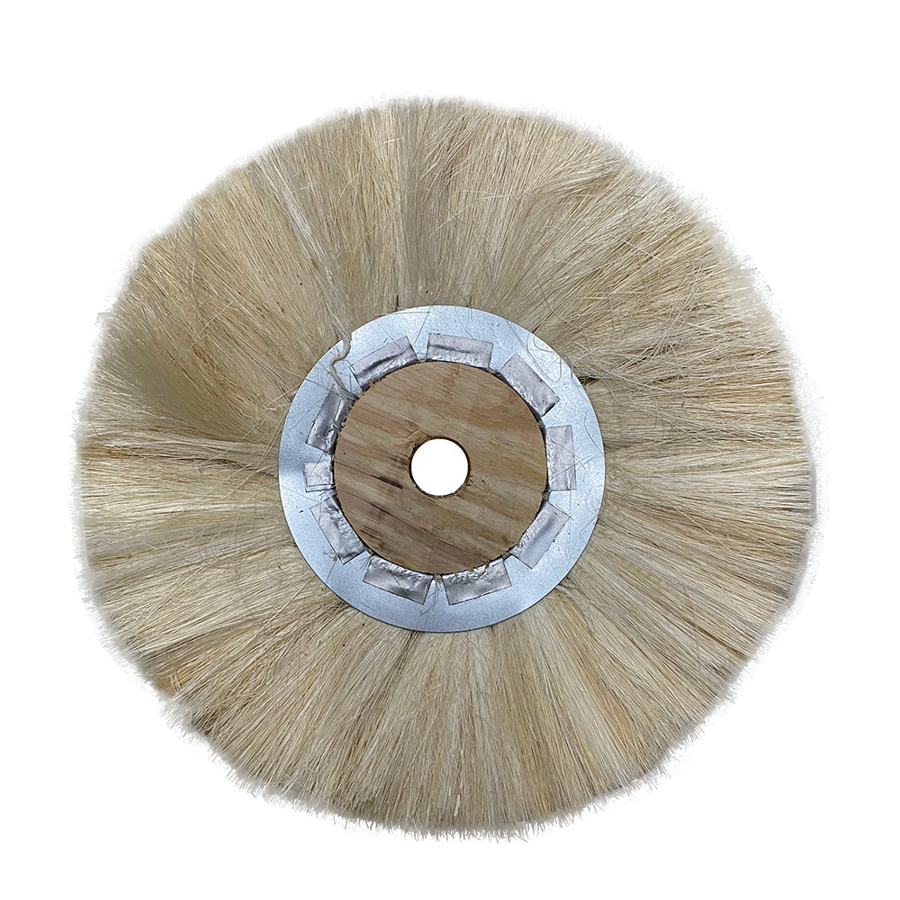 Roda Escova de Sisal 14x2x1.1/4 – Polimento e Acabamento Metais