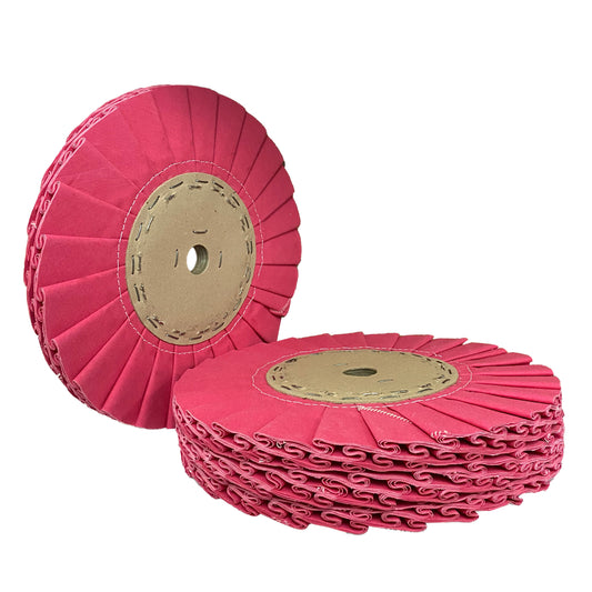 Roda de Polimento Plissada Rosa 350mm - 14" - 3R Fitabras