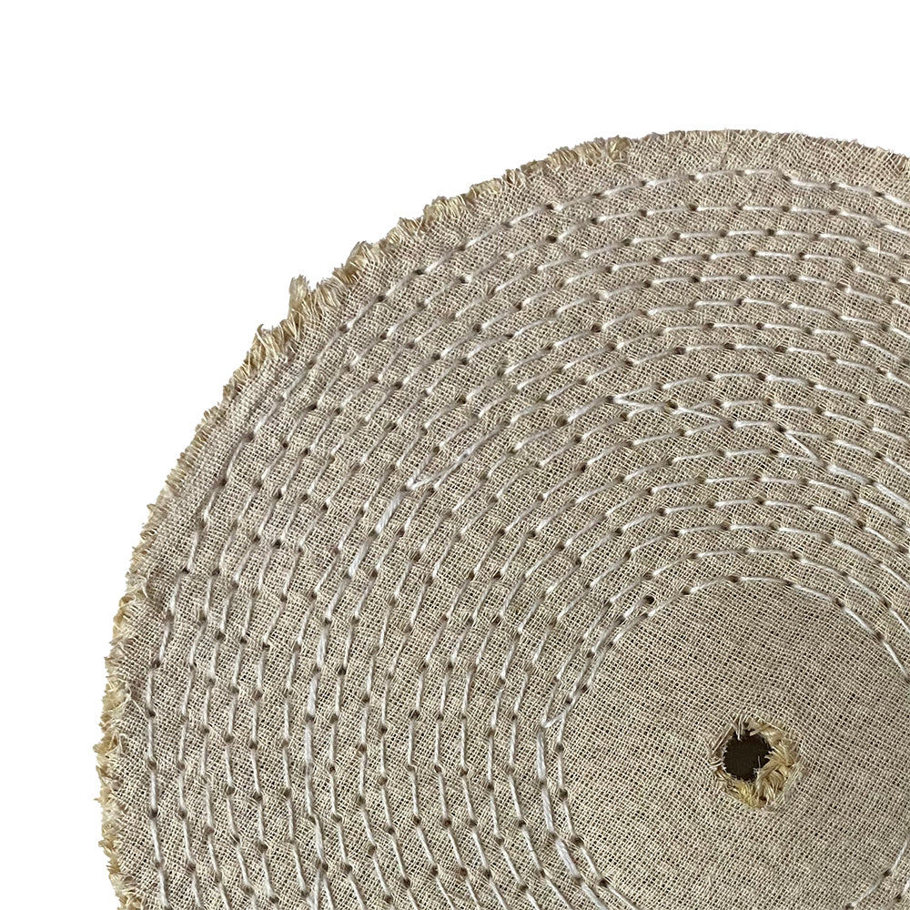 Roda de Polimento Transisal Algodão – Maciça Crua 250mm - 10"