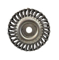 Escova Circular Aço Carbono Trançada 115x13 Furo 22 para Esmerilhadeira
