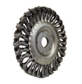 Escova Circular Aço Carbono Trançada 150x13 Furo 22 para Esmerilhadeira