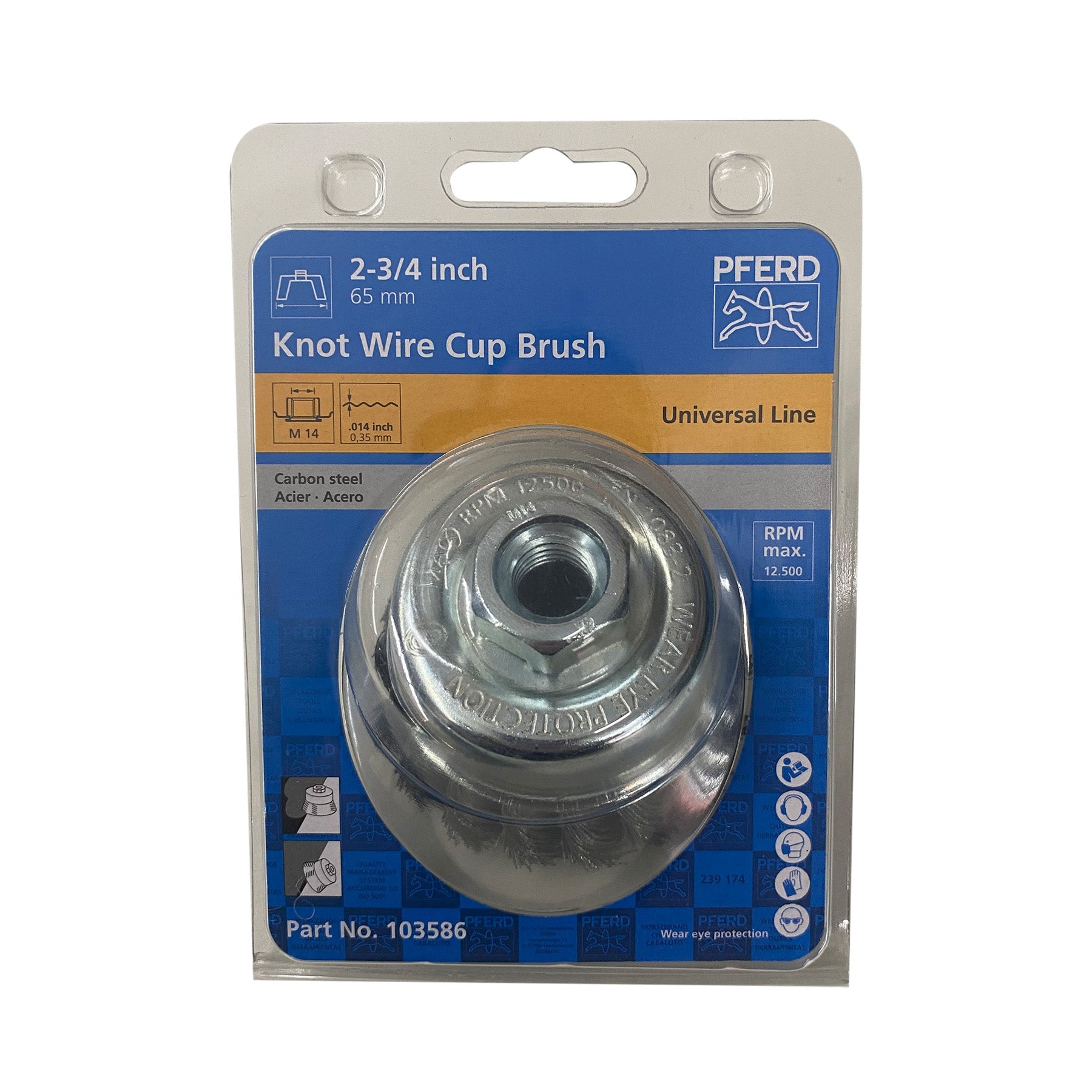 Escova Copo Trançada PFERD POS TBG 65 M14 ST 0,35 ART 43740099