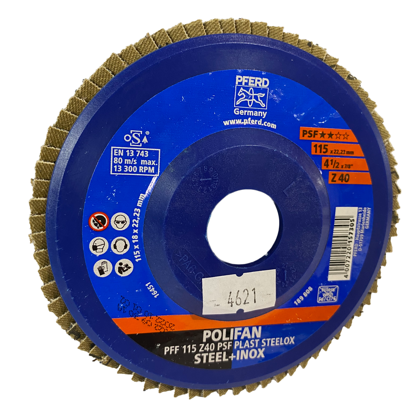 Disco Polifan PFF 115 Z40 PSF Plast Steellox - PFERD ART.69398182