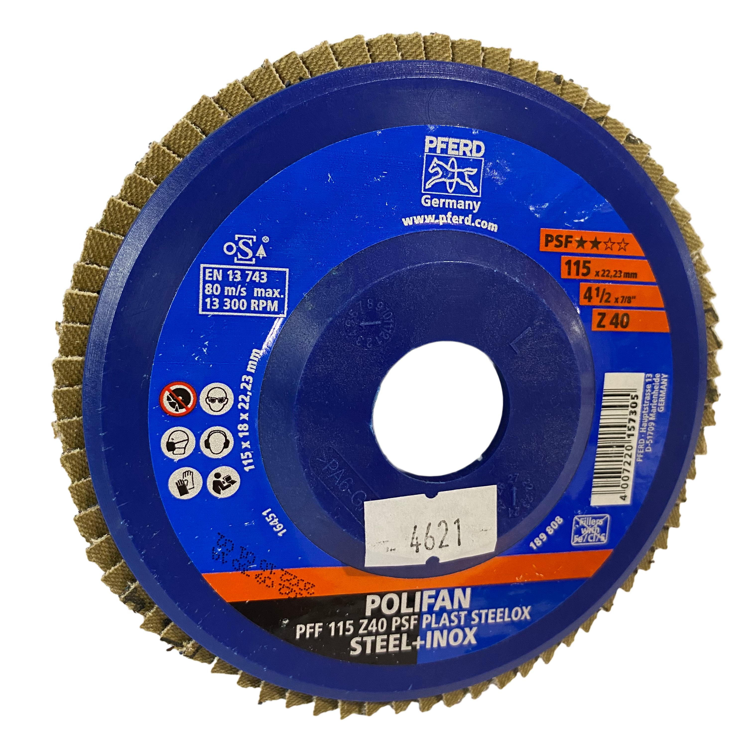 Disco Polifan PFF 115 Z40 PSF Plast Steellox - PFERD ART.69398182
