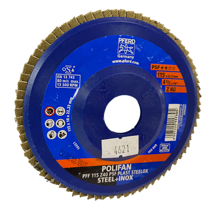Disco Polifan PFF 115 Z40 PSF Plast Steellox - PFERD ART.69398182