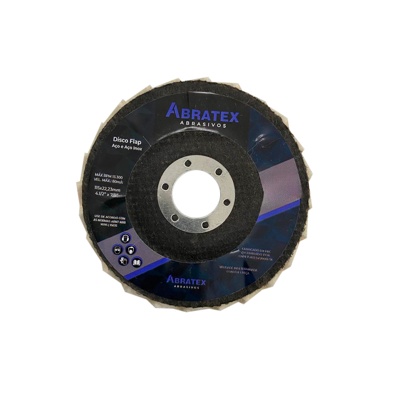 Disco Flap Feltro – Modelo Baixo | Abratex | Caixa com 5 Uni