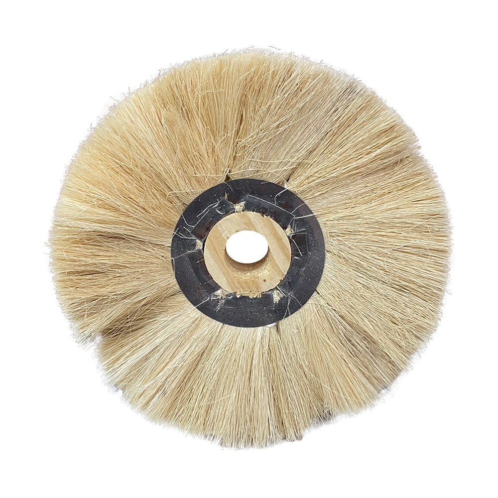 Roda Escova de Sisal 10x2x1.1/4 – Polimento e Acabamento Metais