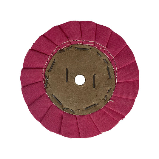Roda de Polimento Plissada Rosa 150mm - 6" - 3R Fitabras