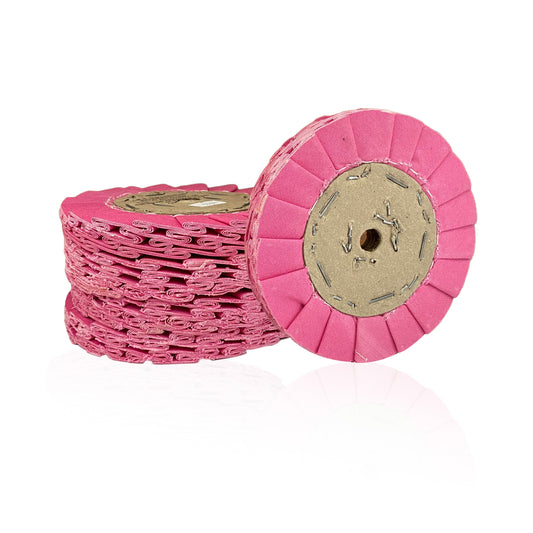 Roda de Polimento Plissada Rosa 150mm - 6" - 3R Fitabras