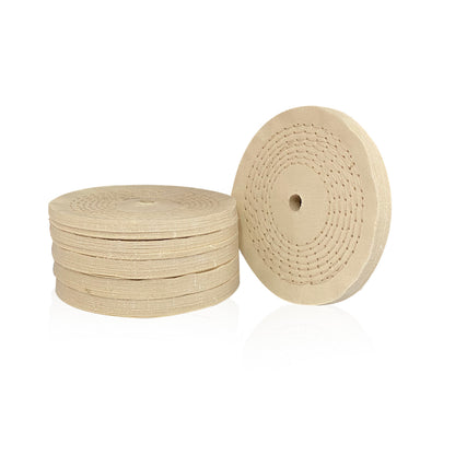 Roda Polimento Algodão 150x15 - Branco Macia - Roda 6"