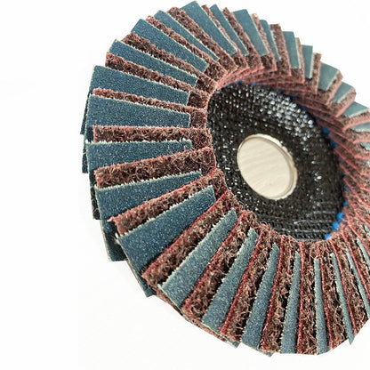 Disco Flap Misto 115mm - Manta Vinho e Lixa 120 Abratex | Caixa com 5