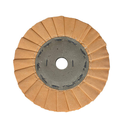 Roda Polimento Plissada 250 - Laranja - Furo 32