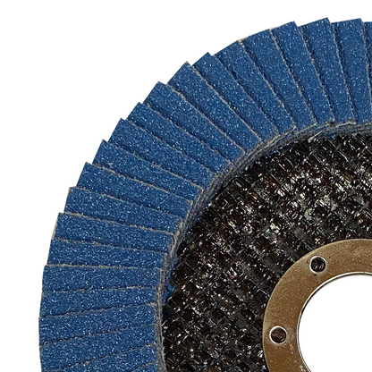 Disco Lixa Flap 115mm Fibra - GR80 - Eco ABRATEX | Caixa com 10